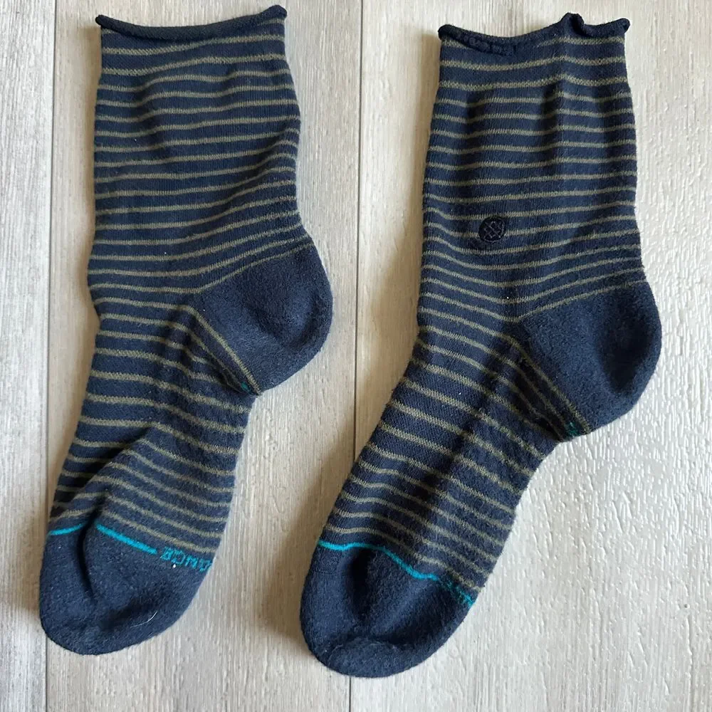 Stance Infinity‎ Quarter Sock Womens M Navy Blue Casual